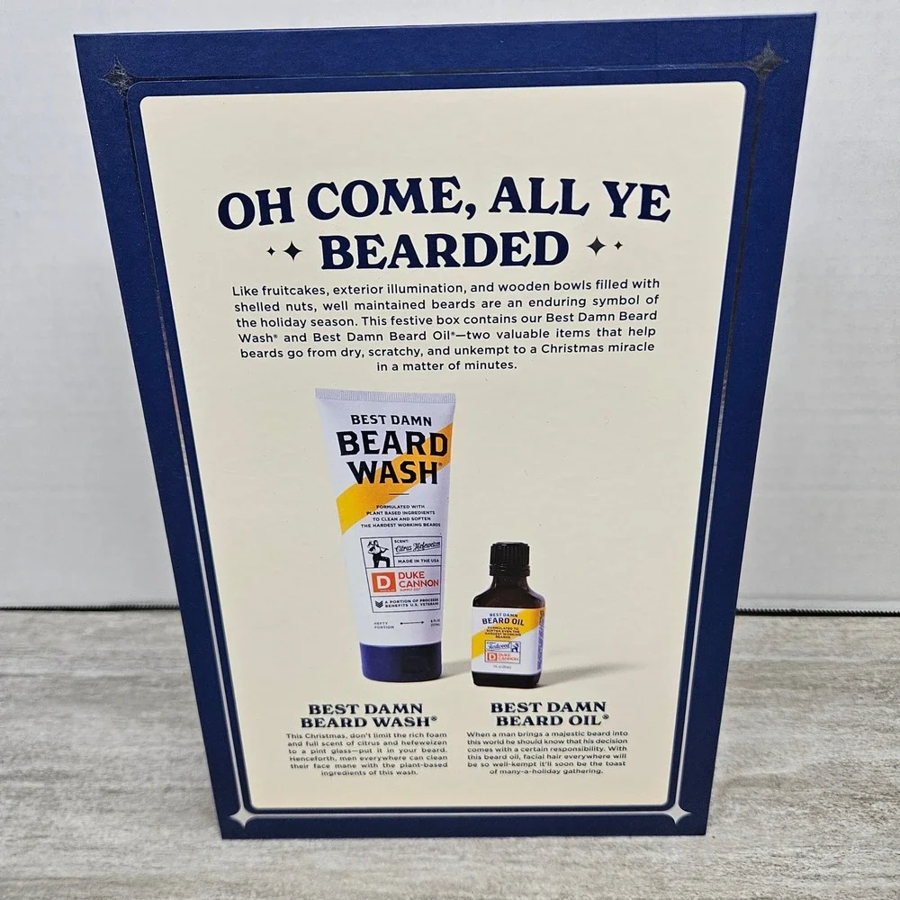 Duke Cannon Whisker Wonderland Beard Care Gift Set‎ Vol 2 Beard Wash Oil